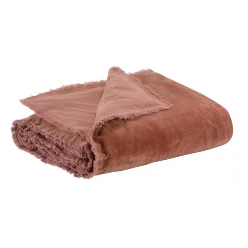Édredon Uni Fara Bois De Rose 85 X 200 Cm Vivaraise