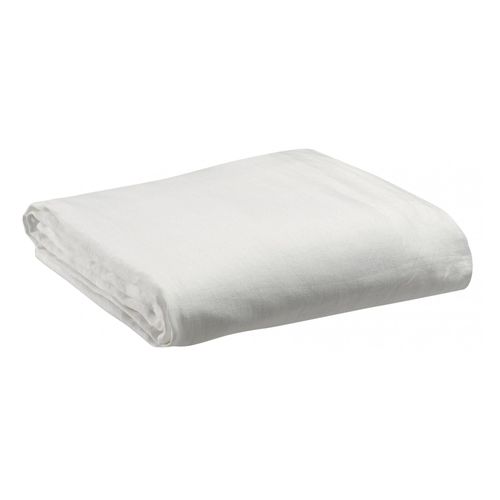 Drap Housse Stonewashed Zeff Blanc 180 X 200 X 30 Cm Vivaraise