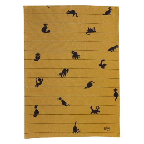 Torchon Dubout Partition De Chats Cannelle 50 X 70 Cm Winkler