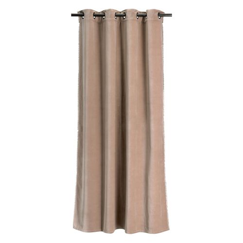 Rideau Uni Fara Taupe 135 X 280 Cm Vivaraise