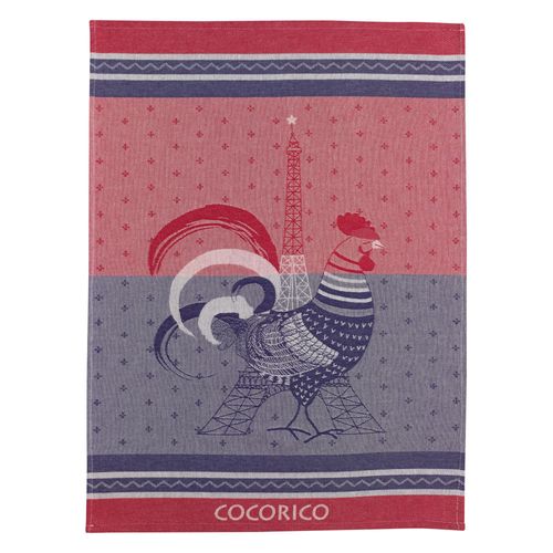 Torchon Jacquard Cocorico Multicolore 50 X 70 Cm Winkler