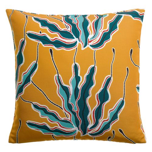 Coussin Imprimé Alga Outdoor Bronze 45 X 45 Cm Vivaraise