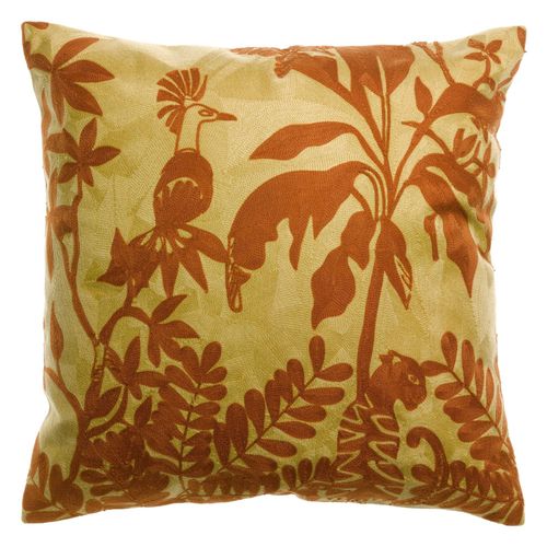 Coussin Brodé Raki Gold 45 X 45 Cm Vivaraise