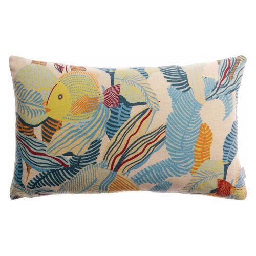 Coussin Imprimé Dori Lagon 30 X 50 Cm Vivaraise