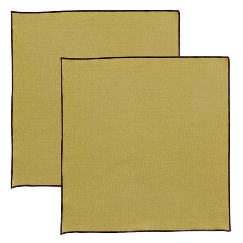 Serviette De Table Recyclée Grace Kaki 40 X 40 Cm Winkler