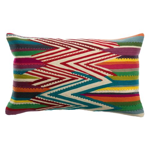 Coussin Brodé Zuma Multico 30 X 50 Cm Vivaraise