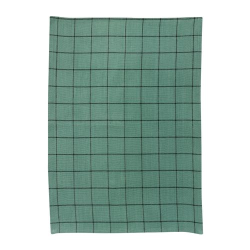 Torchon Metis Kilia Carreaux Vert De Gris 50 X 70 Cm Winkler