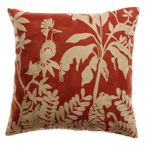 Coussin Brodé Raki Rooibos 45 X 45 Cm Vivaraise