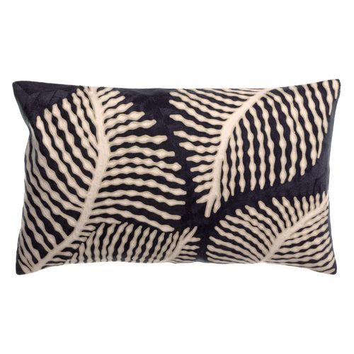 Coussin Brodé Flora Marine 30 X 50 Cm Vivaraise