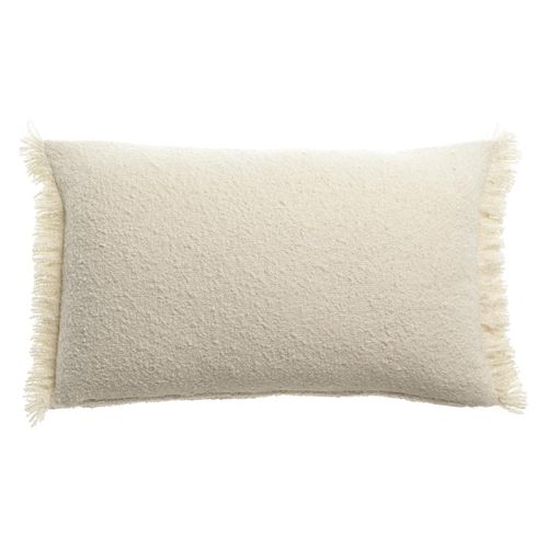 Coussin Uni Jane Neige 30 X 50 Cm Vivaraise