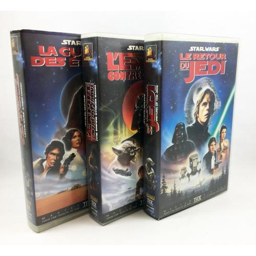 Star Wars - Trilogie Originale Vhs - La Guerre Des Étoiles (Un Nouvel Espoir) + L'empire Contre-Attaque + Le Retour Du Jedi