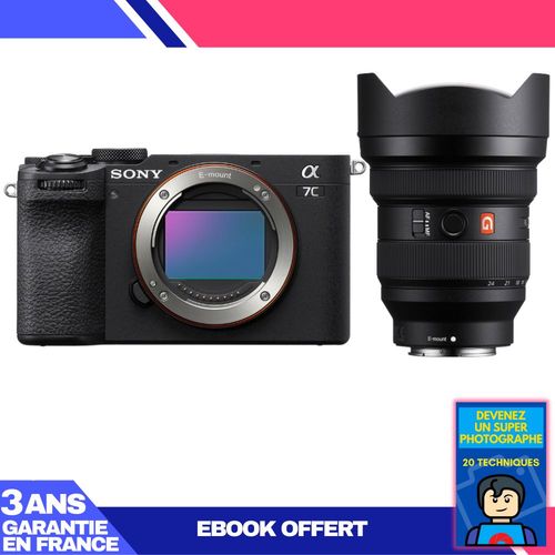 Boitier Sony A7C II Noir + FE 12-24mm f/2.8 GM + Ebook 'Devenez Un Super Photographe'