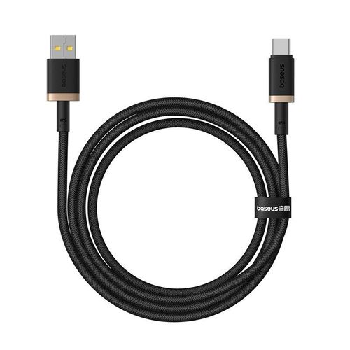 Câble de données USB vers Type-C, 60W, 1m - Baseus Dura (P1037780802U01-00) - Or / Noir