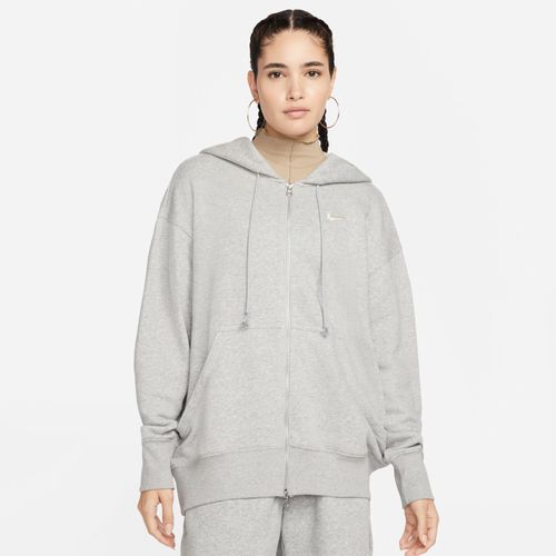 Sweat À Capuche Et Zip Oversize Nike Sportswear Phoenix Fleece Pour Femme - Gris