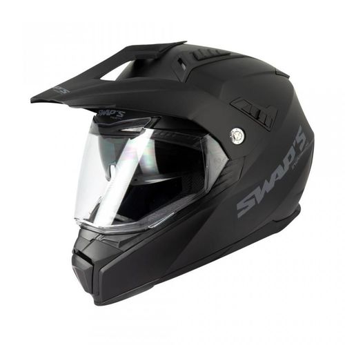 Casque Moto Cross Trail Swaps Enduro S789 Crux Noir Mat Taille M 57-58cm Neuf