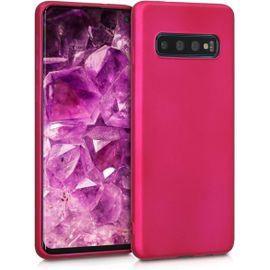 Housse Compatible Avec Samsung Galaxy S10 Coque - Housse De Téléphone Protection Souple En Tpu - Rose Métallique