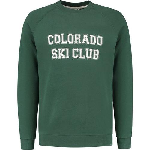 Shiwi Sweat-Shirt 'colorado'  Vert Foncé / Blanc