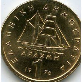 Grèce 1 Drachme 1976 Kanaris Constantinos