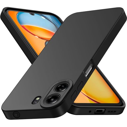 Coque Pour Xiaomi Redmi 13c, Coque Redmi 13c, Housse Etui De Protection En Silicone Souple,Cover Antichoc Avec Protege De Camera,Compatible Avec Tpu (Noir, Redmi 13c)
