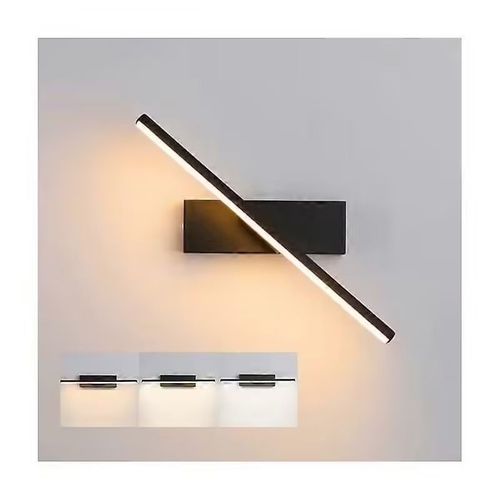 Applique Murale Interieur Led Dimmable,Rotation 330 Clairage Murale Moderne 6w En Aluminium Lampe Murale Orientable Lampe De Chevet Noir Chambre Lampe-Ouragan X