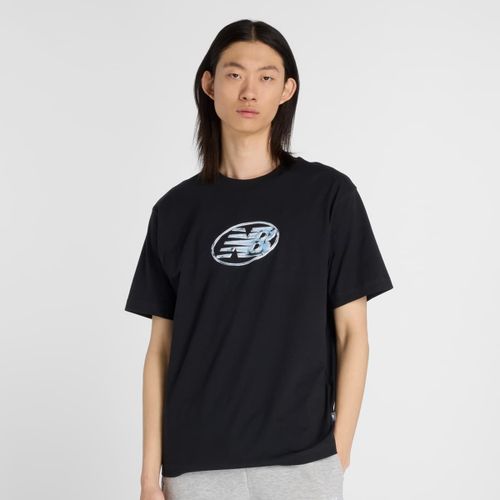 New Balance Chrome Nb T-Shirt White Homme T-Shirts & Polos Noir Taille L Vêtements