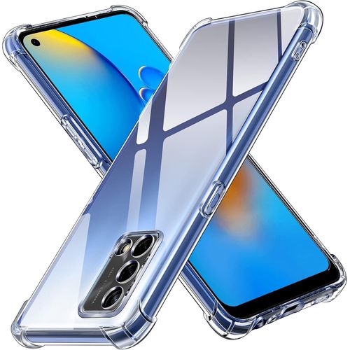 Coque Pour Oppo A74 4g, Ultra Transparent Étui De Protection En Silicone Antichoc Avec Coins Renforcés, Clair Mince Souple Tpu Bumper Housse