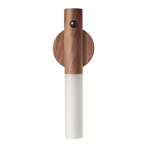 Lampe À Induction Du Corps Humain Charge Usb Bande Magnétique Led Veilleuse Pour Chambre À Coucher En Noyer-Ouragan X
