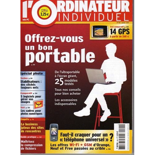 Ordinateur Individuel  N° 190 : Offrez-Vous Un Bon Portable