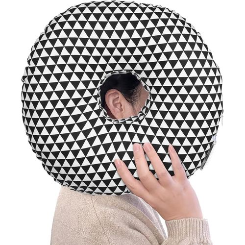 Trahoo-Coussin De Piercing Avec Trou, Coussin Pour Les Oreilles Dormant Sur Le Côté, Anneau De Sommeil Pour Soulager Les Douleurs À L'oreille Pour Les Personnes Dormant Sur Le Côté, Pour Les Oreilles
