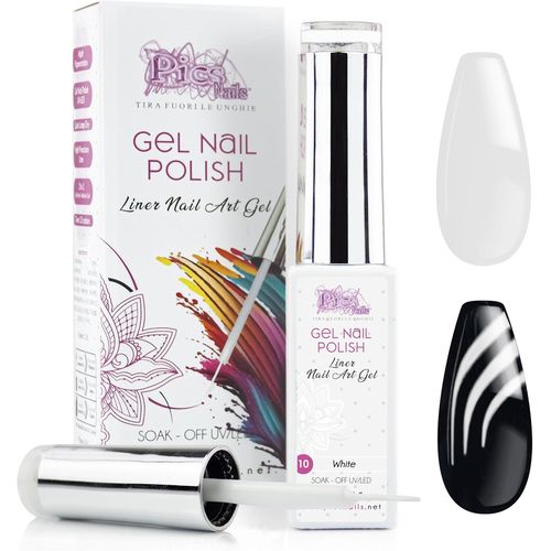 Trahoo-Vernis ¿¿ Ongles En Gel Semi-Permanent Nail Art Uv/Led 10 Ml (10. Blanc) 