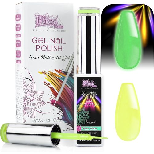 Trahoo-Vernis ¿¿ Ongles En Gel Semi-Permanent Nail Art Uv/Led 10 Ml (11. Jaune Fluo) 