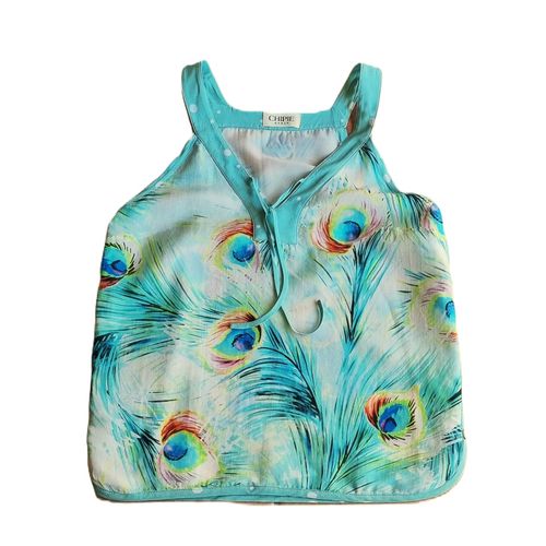 Top Chipie Taille 36 Multicolore Coton Et Soie Tbe