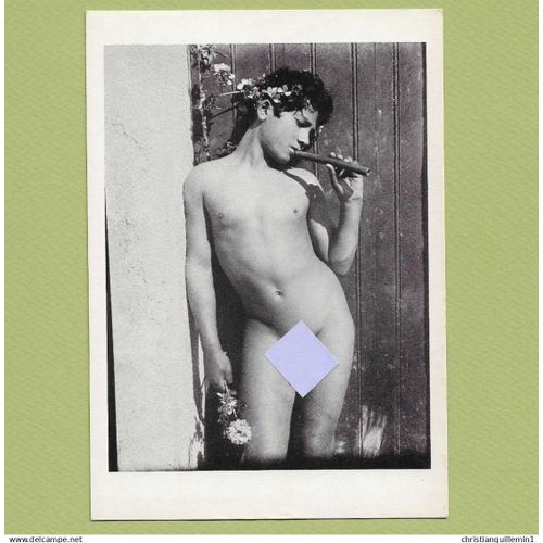 Wilhelm Von Gloeden - "Pietro Mazza Debout, Nu, Avec Un Fifre, Taormina 1902" - Reprint Créatis 1980