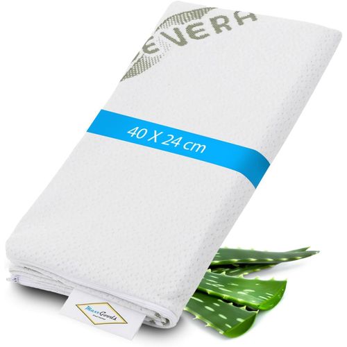 Trahoo-Housse D'oreiller Aloe Vera 40x24cm Pour Oreiller Cervical - Hypoallergénique, Doux Pour La Peau, Respirant Et Facile D'entretien - Housse Pour Oreiller Orthopédique