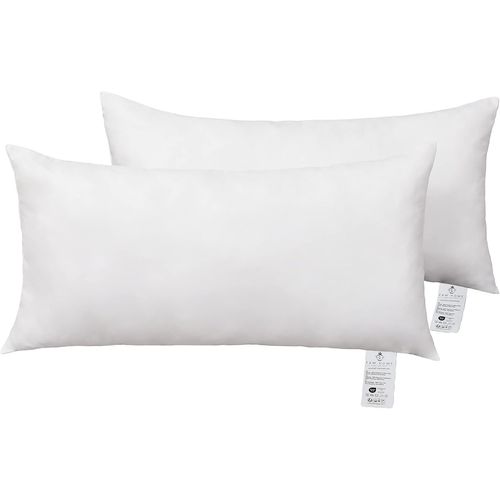 Trahoo-Oreiller En Coton Oreiller Rectangulaire 40x80 Hypoallergénique Lavable En Machine Lot De 2