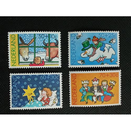 Timbre Pays Bas Y T 1211 A 1214 Série : Timbres Enfants 1983 (030709 )