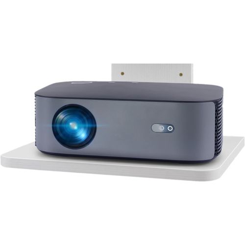TRAHOO-Étagère Flottante pour boîtier de câble TV, Support Mural pour projecteur, Support média de Divertissement, étagère DVD, pour PS4/décodeur de câbles/lecteurs DVD/Console de Jeu (Bois 1Couche)