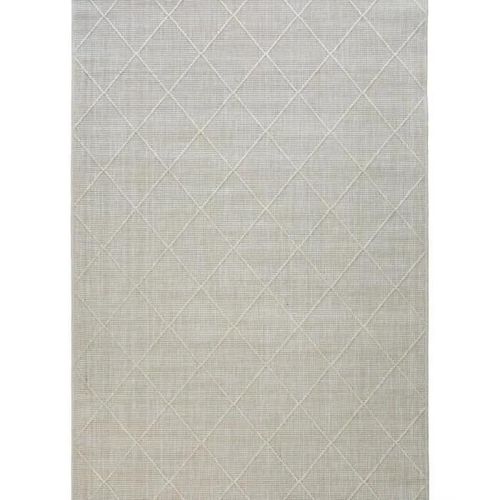Tapis moderne à motif losange beige 80x250