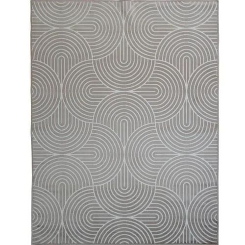 Tapis à relief moderne beige sable 160x230