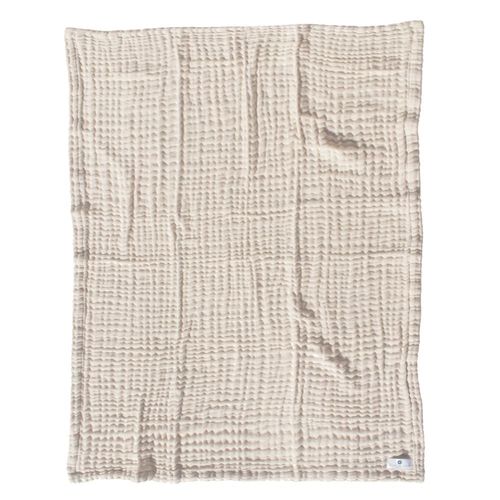 Couverture Mousseline Bebe Coton Ivoire 80x80 Cm