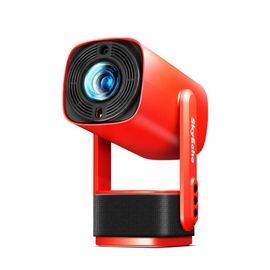 SkyEcho FreeONE Meilleur vidéoprojecteur - 1080P 350 ANSI Poids 0.8kg Android - Rouge