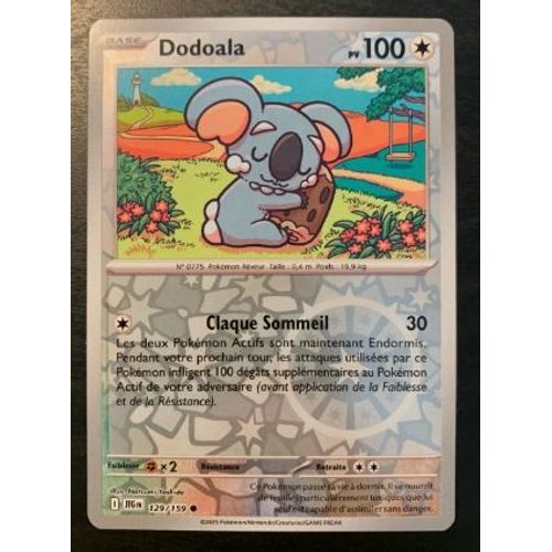 Pokemon Dodoala 129 / 159 Reverse Aventures Ensemble