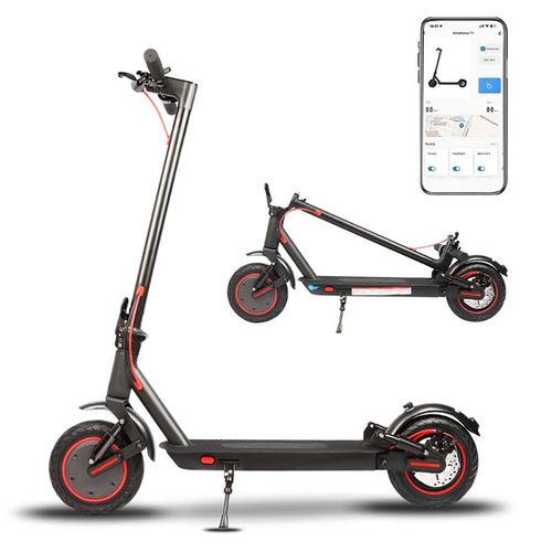 Trottinettes Électriques Adulte, 2025 Trottinette Pliable 10", Moteur 350w/25km/H Autonomie 30km,  Contrôle Via App Et Affichage Led,Batterie 36v 10.4ah, Max 120kg