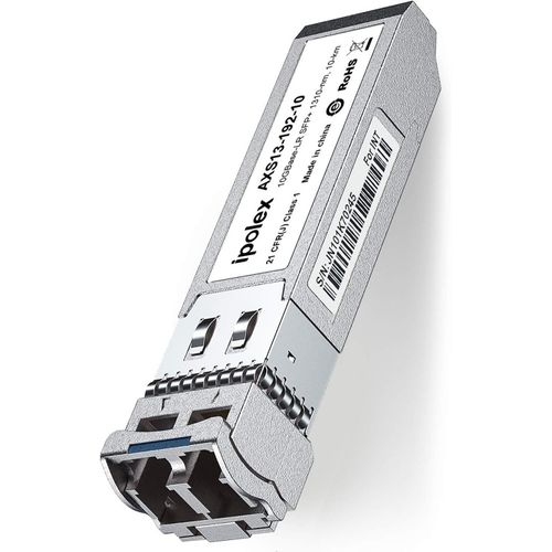 Émetteur-récepteur LC monomode SFP+ 10G,Module Mini GBIC 10GBase-LR Compatible avec Cisco SFP-10G-LR,Ubiquiti UF-SM-10G,Meraki,Mikrotik,Netgear etc. (SMF,1310-nm,10 km)