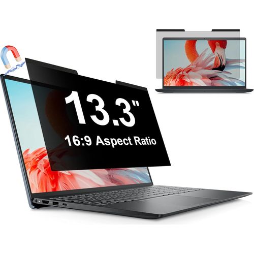 Magnétique Filtre de Confidentialité 13.3 Pouce 16:9,Filtres d'écran pour Ordinateur Portable avec HP/Dell/Acer/Lenovo/Thinkpad/ASUS/Sony,Installazione Immediata,Amovible Film de Protection 16:9