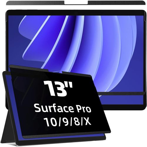 Magnétique Filtre de Confidentialité Compatible avec Surface Pro10/9/8/X,Amovible Protection Ecran Surface Pro 8/X/9/10,Film Anti Regard/Filtre Lumière Bleue Surface Pro 13 Pouces