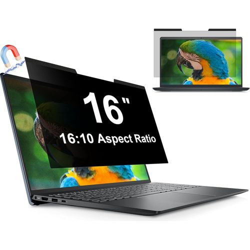 Magnétique Filtre de Confidentialité 16 Pouces Aspect 16:10 pour Ordinateur Portable,Compatible avec HP/Dell/Acer/Lenovo/Thinkpad/Samsung/ASUS,Amovible Anti-Lumière Bleu Premium Protecteur D'écran