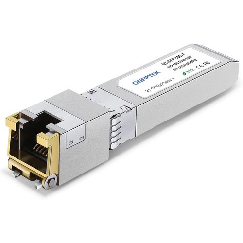 10G SFP+ Cuivre RJ45 Module 10GBASE-T Transceiver pour Cisco SFP-10G-T-S,Ubiquiti UF-RJ45-10G,Netgear,D-Link,Mikrotik,Supermicro,Linksys,jusqu'à 30 m