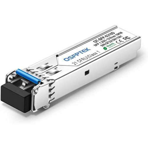 Gigabit SFP Module 1310nm 10km DDM Mini-GBIC LC Monomode 1000BASE-LX/LH Transceiver pour Cisco GLC-LH-SMD/GLC-LX-SM-RGD,Ubiquiti UF-SM-1G,Netgear,Mikrotik,Autres commutateurs Ouverts