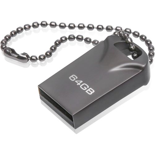 Clé USB 64 Go,Mini Clef USB 64 GB Pen Drive USB Flash Drive 64GB avec Pendentif Porte Clés pour Ordinateur Portable/PC/Voiture etc.